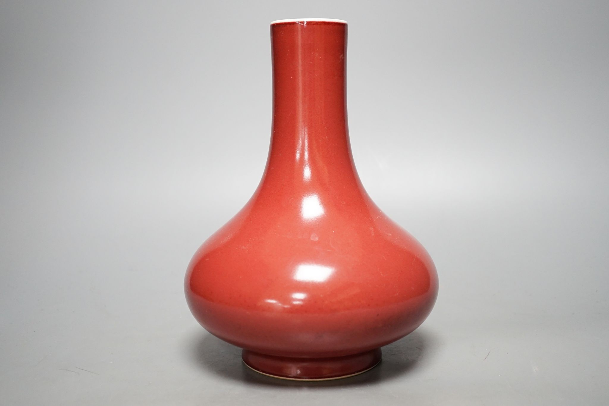 A Chinese sang-de-boeuf vase, 23cm